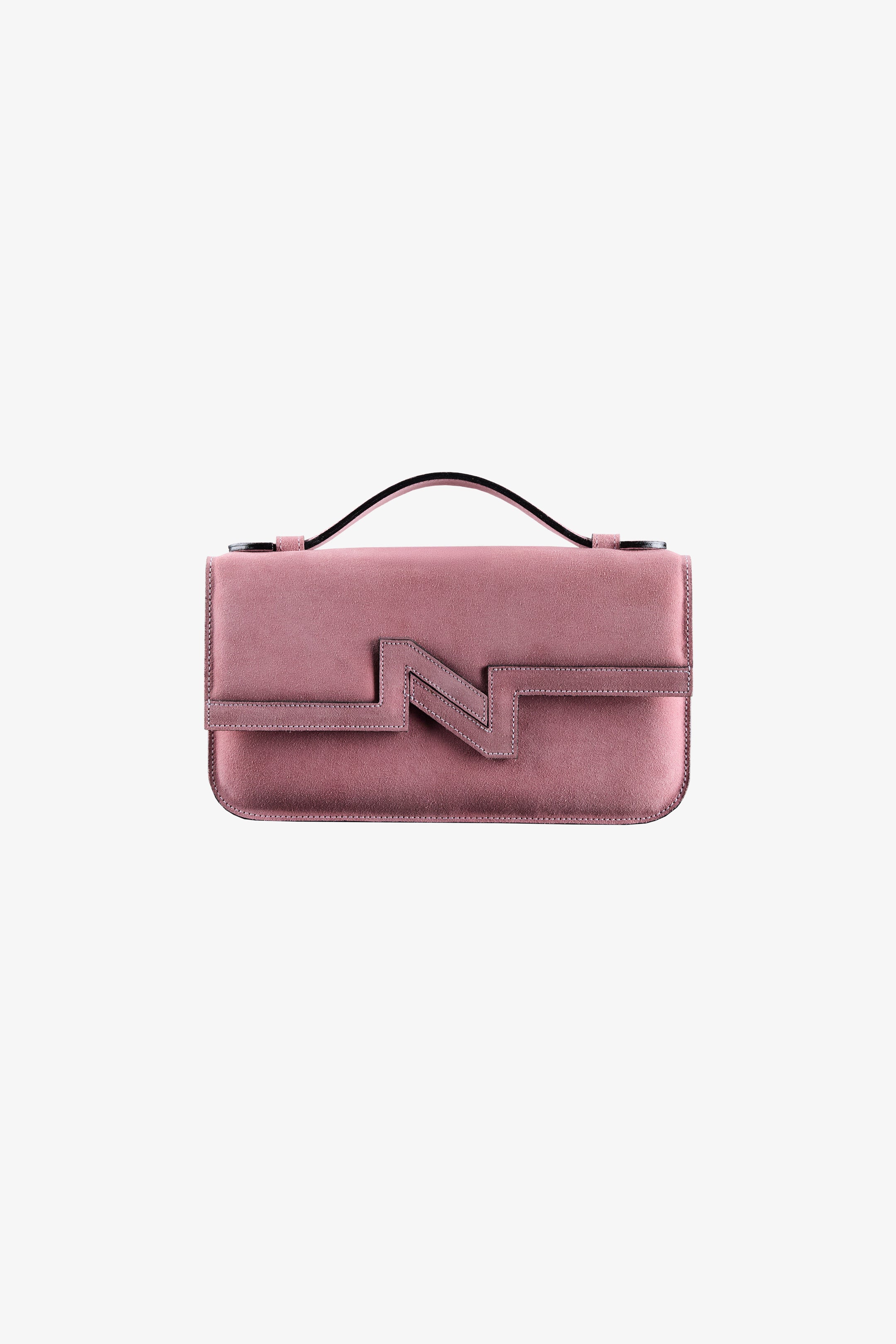 Cartera NV gamuza rosada "S"