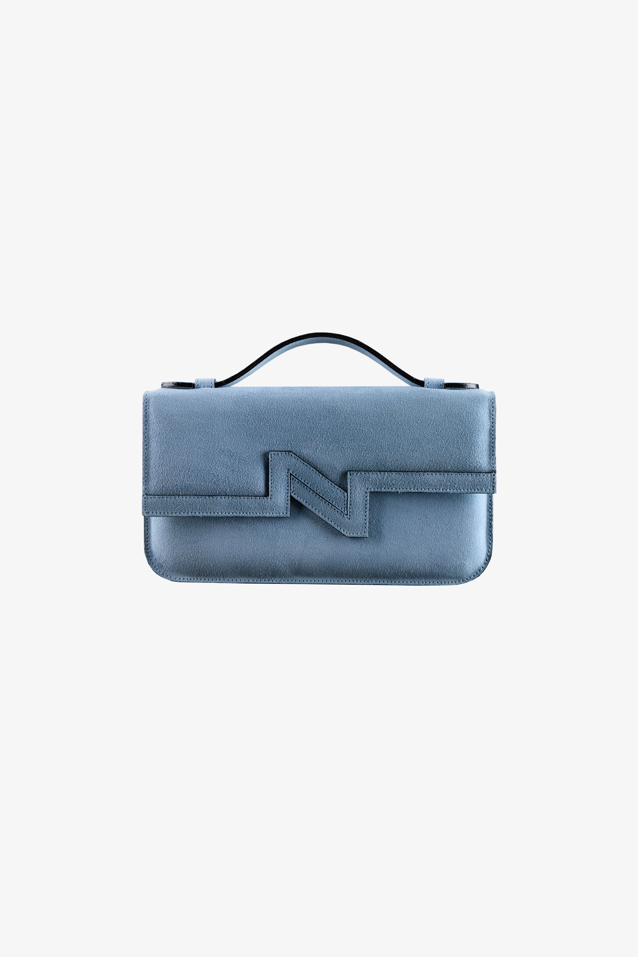Cartera NV gamuza celeste "S"