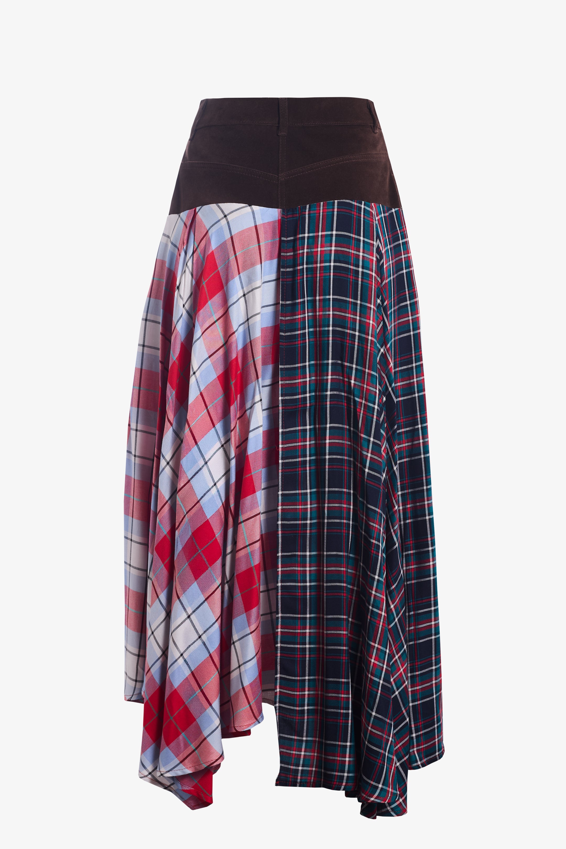 Falda Glasgow roja