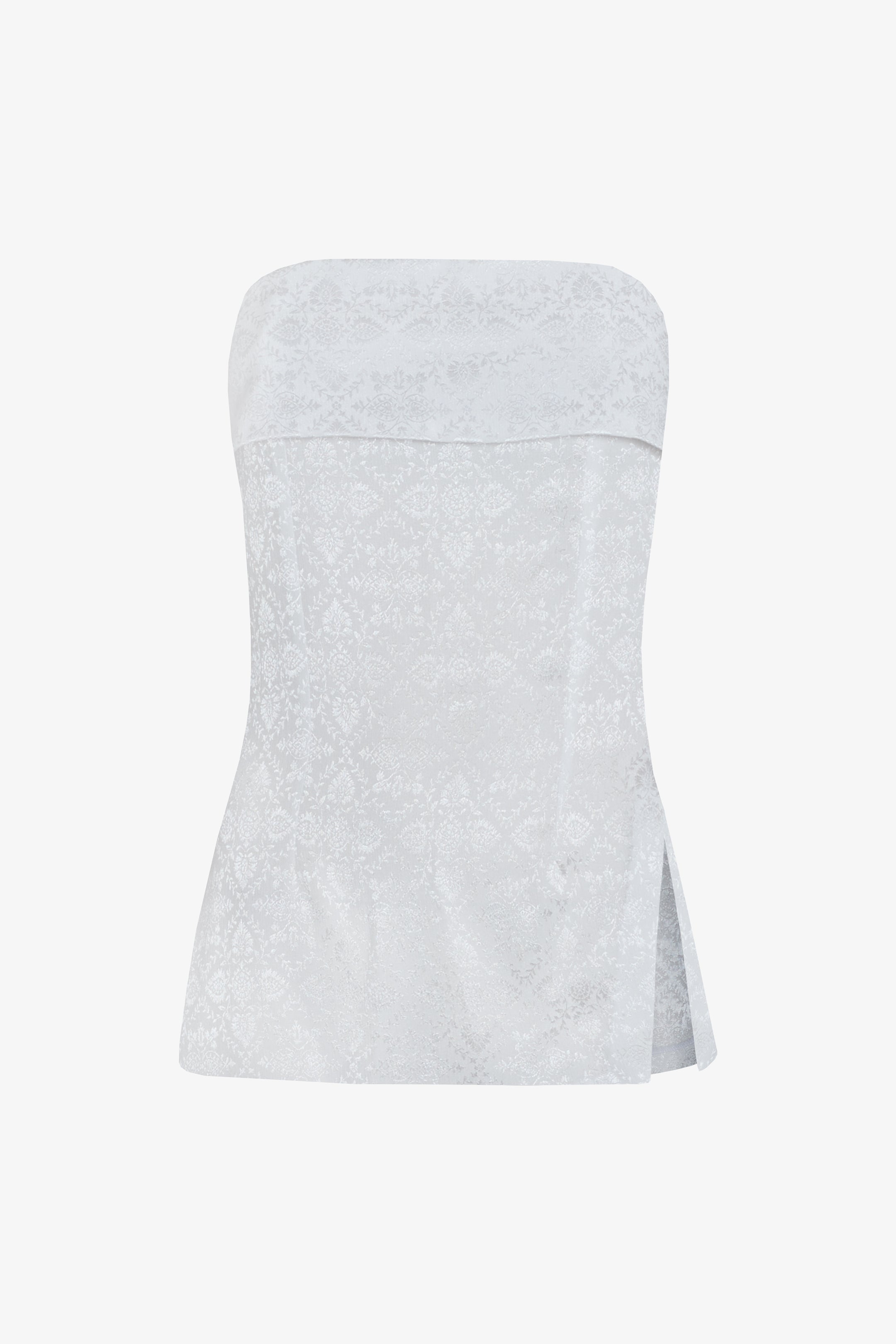 Top Strapless firence blanco