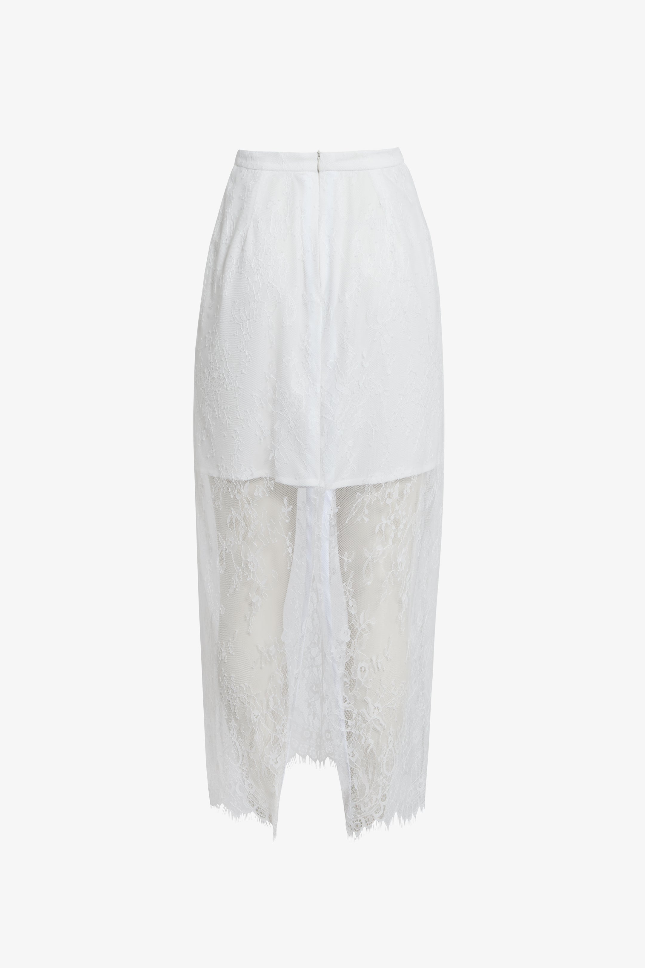Falda tyla blanca