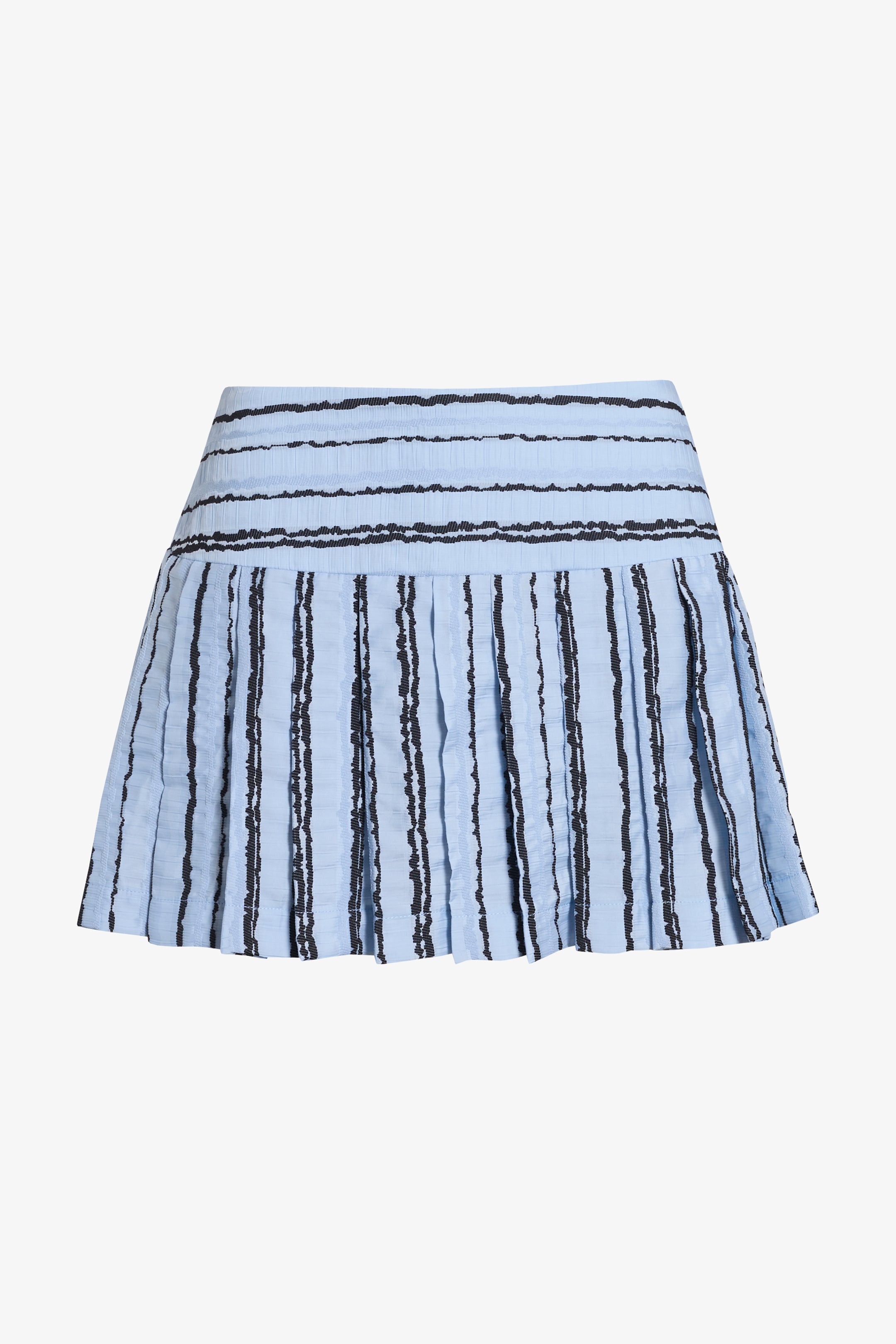 Falda harvey celeste corrugada