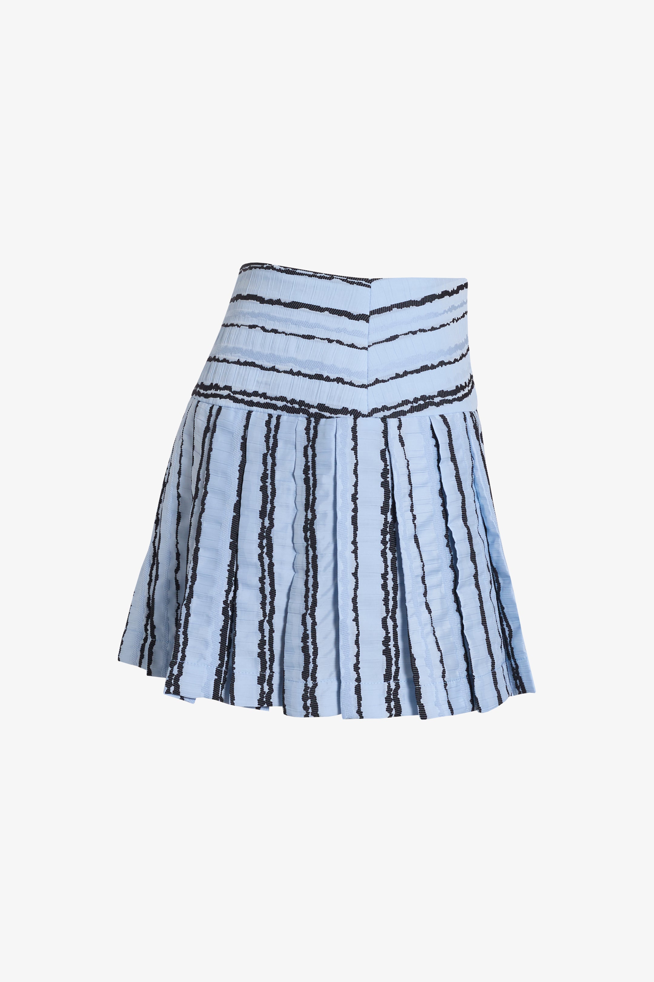 Falda harvey celeste corrugada