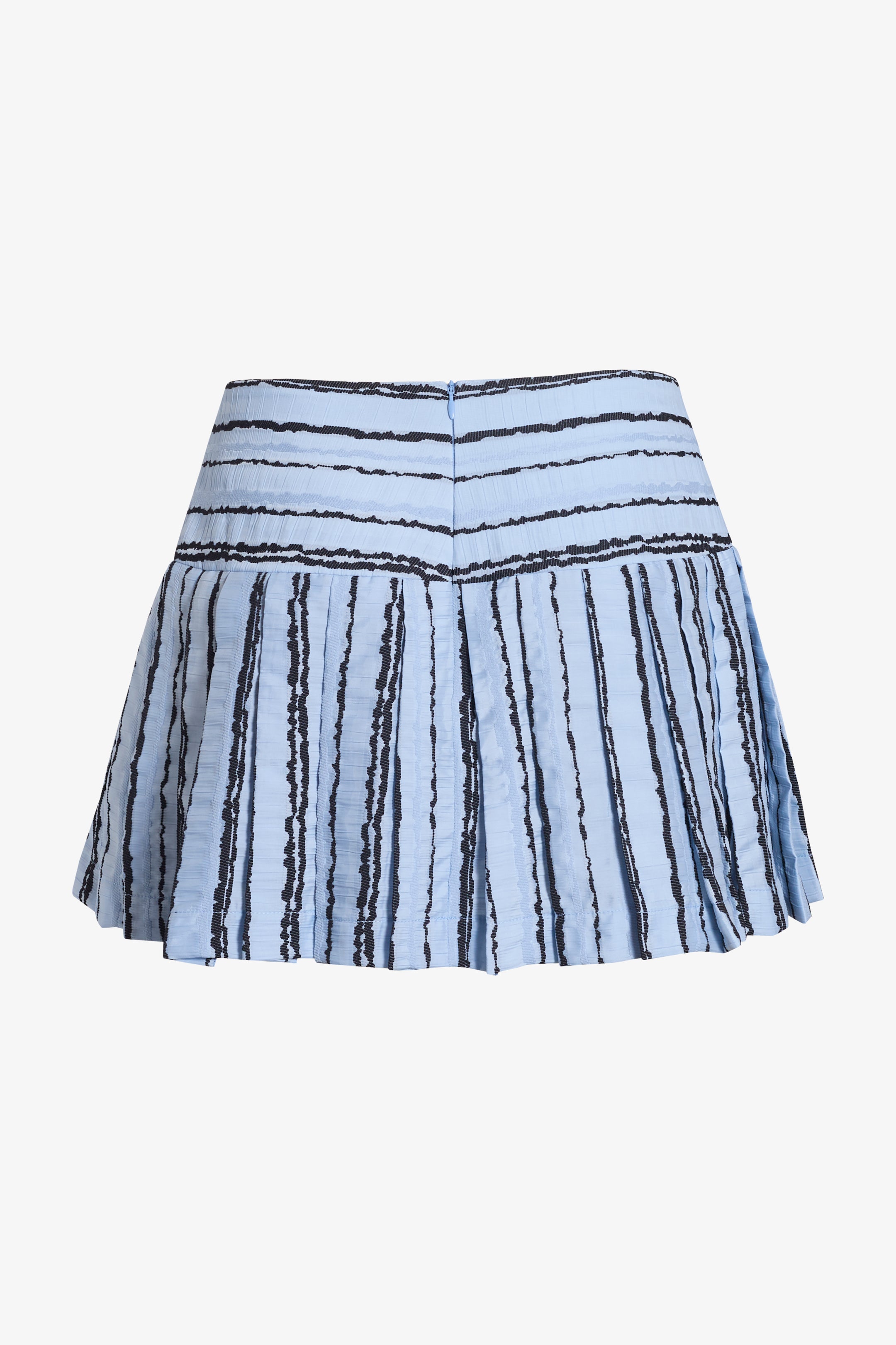 Falda harvey celeste corrugada