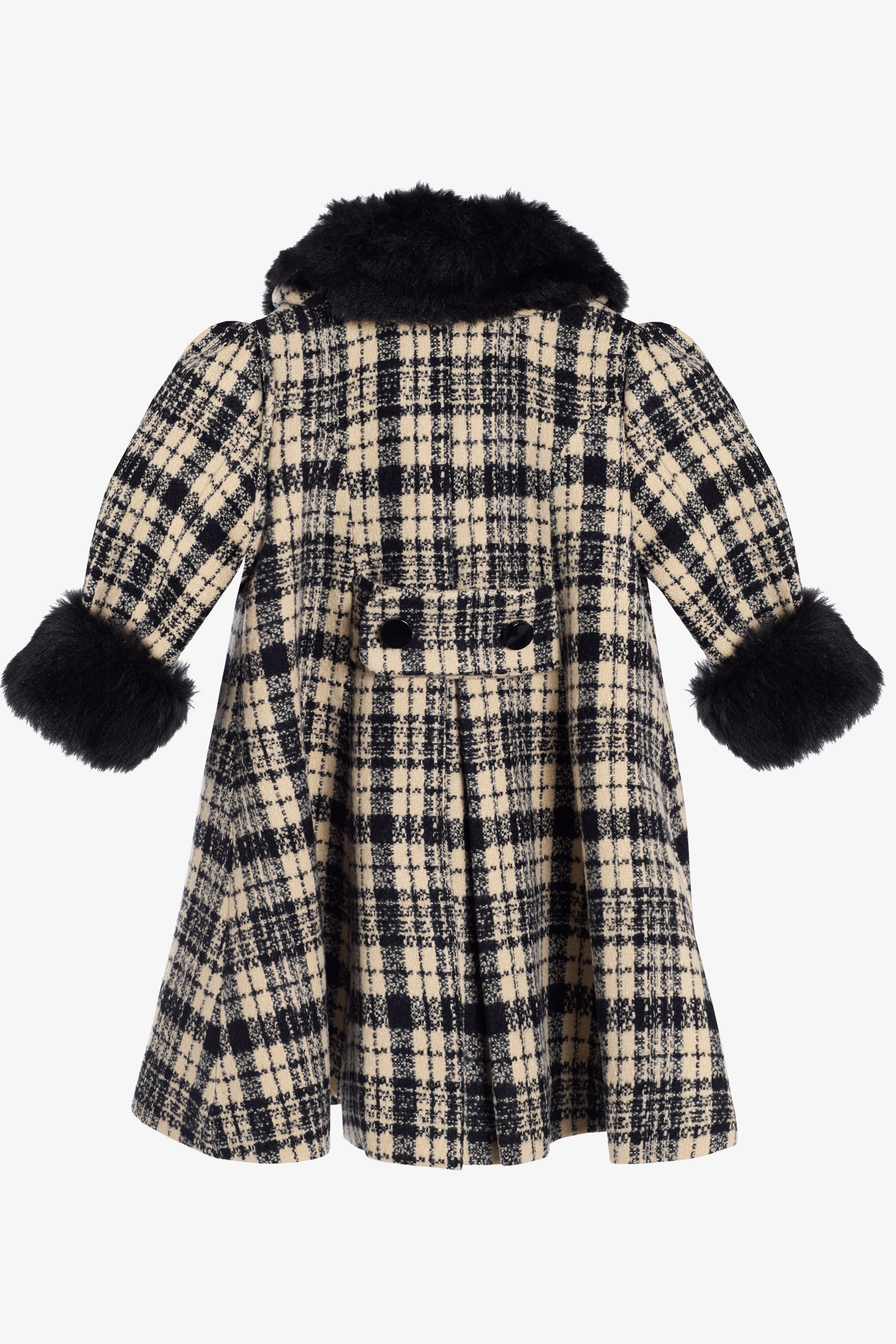 Abrigo Leonor kids tartan
