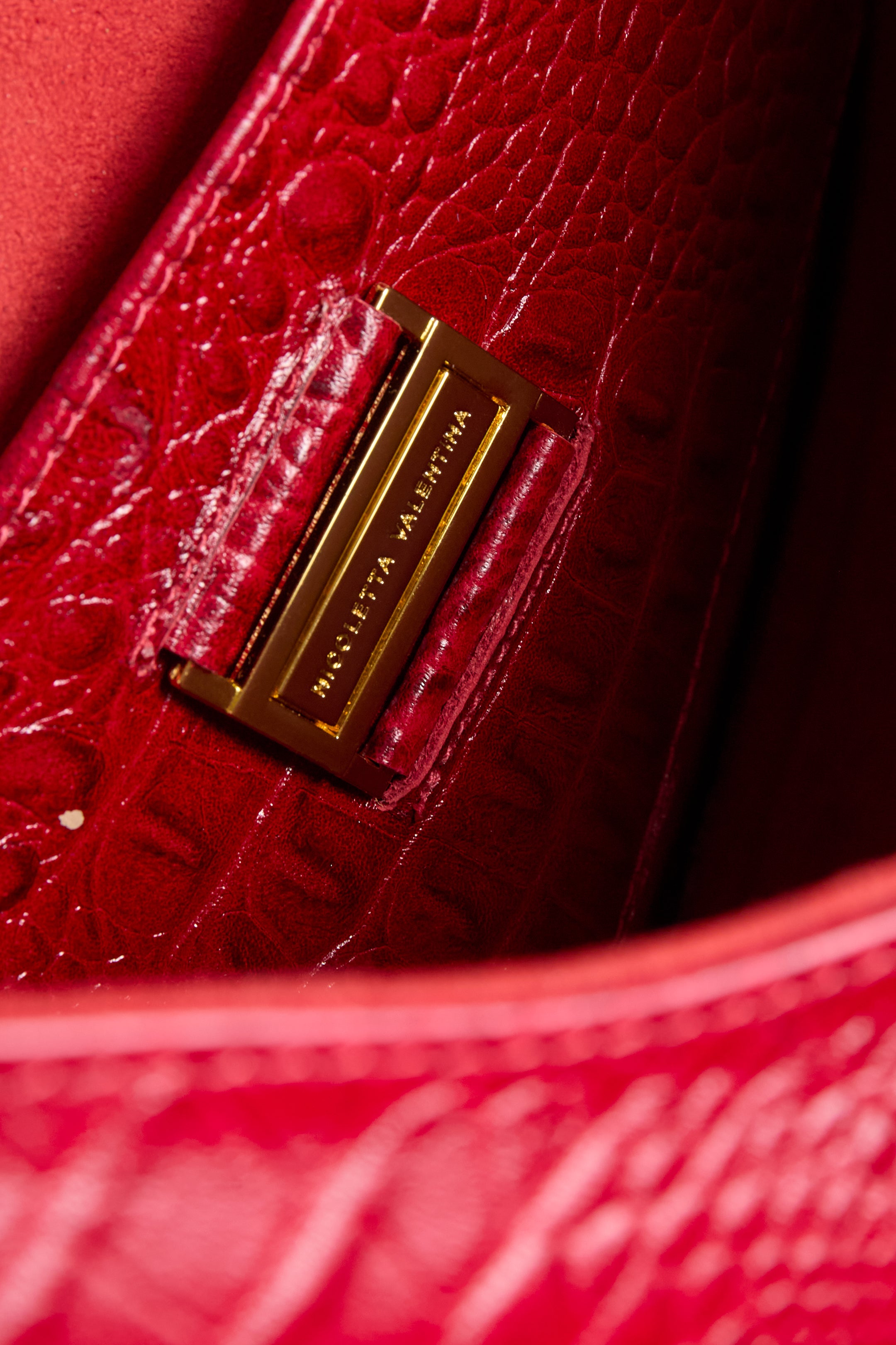 My "O" Cherry croco S