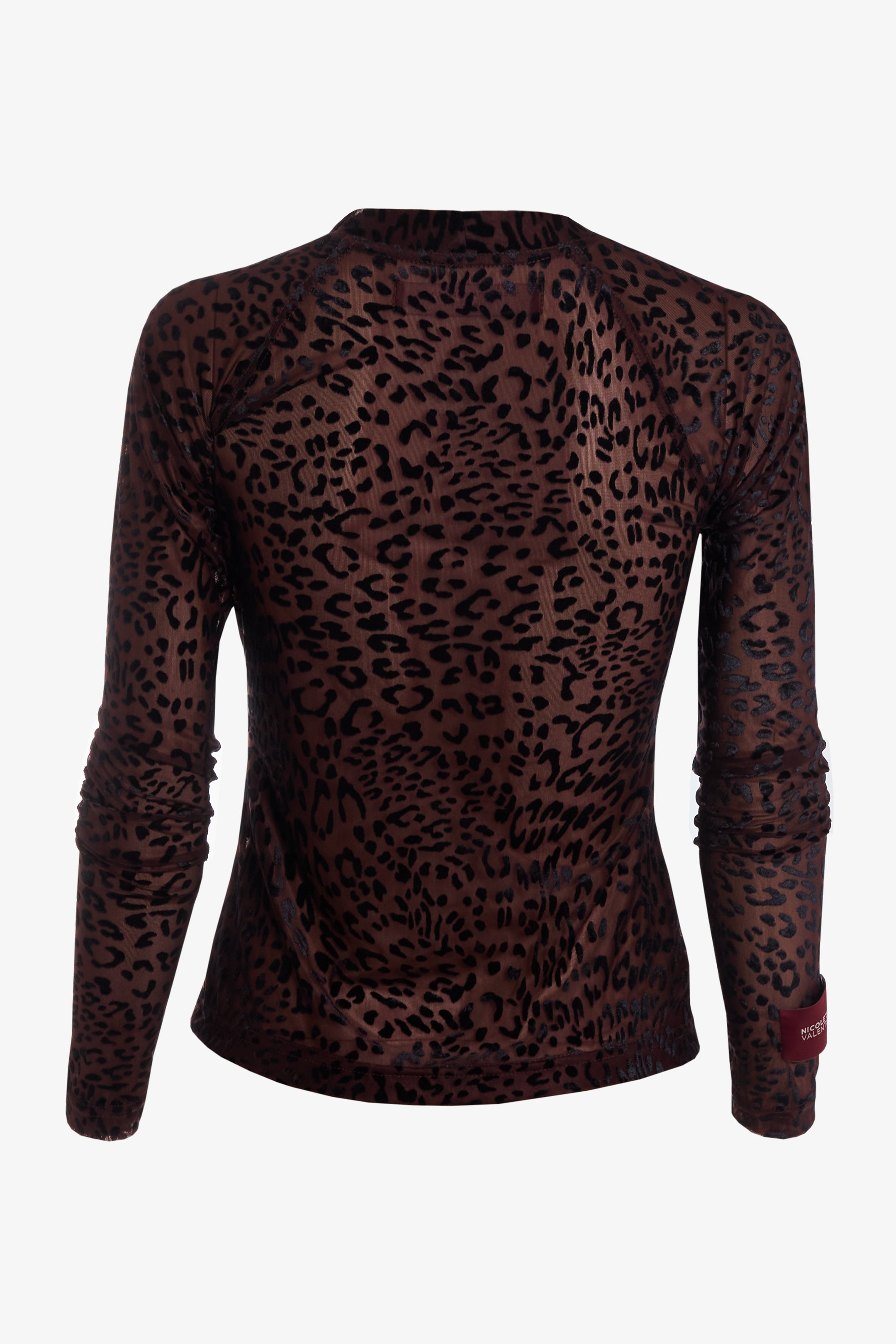 Polera slater print cafe