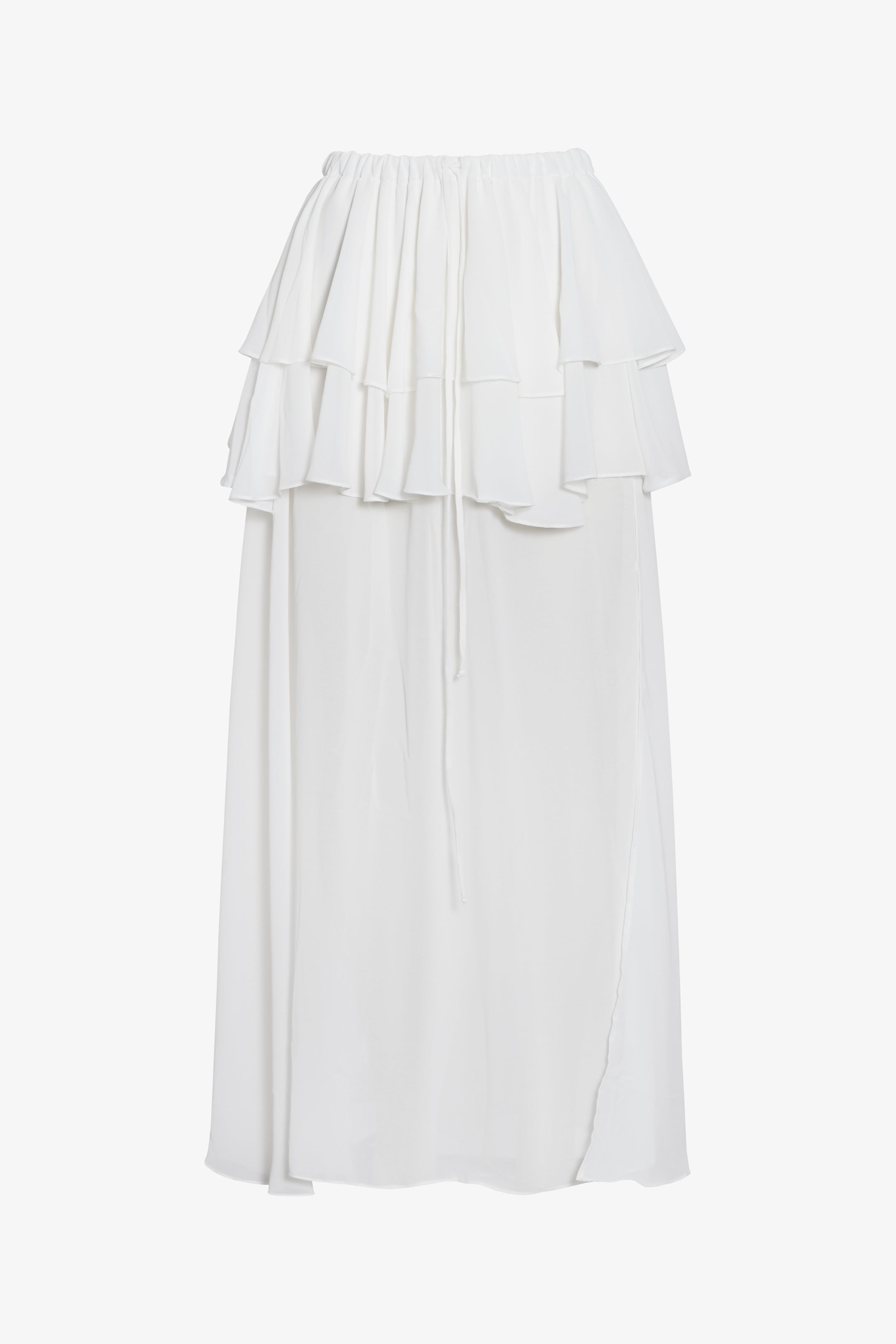 Falda champagne blanca