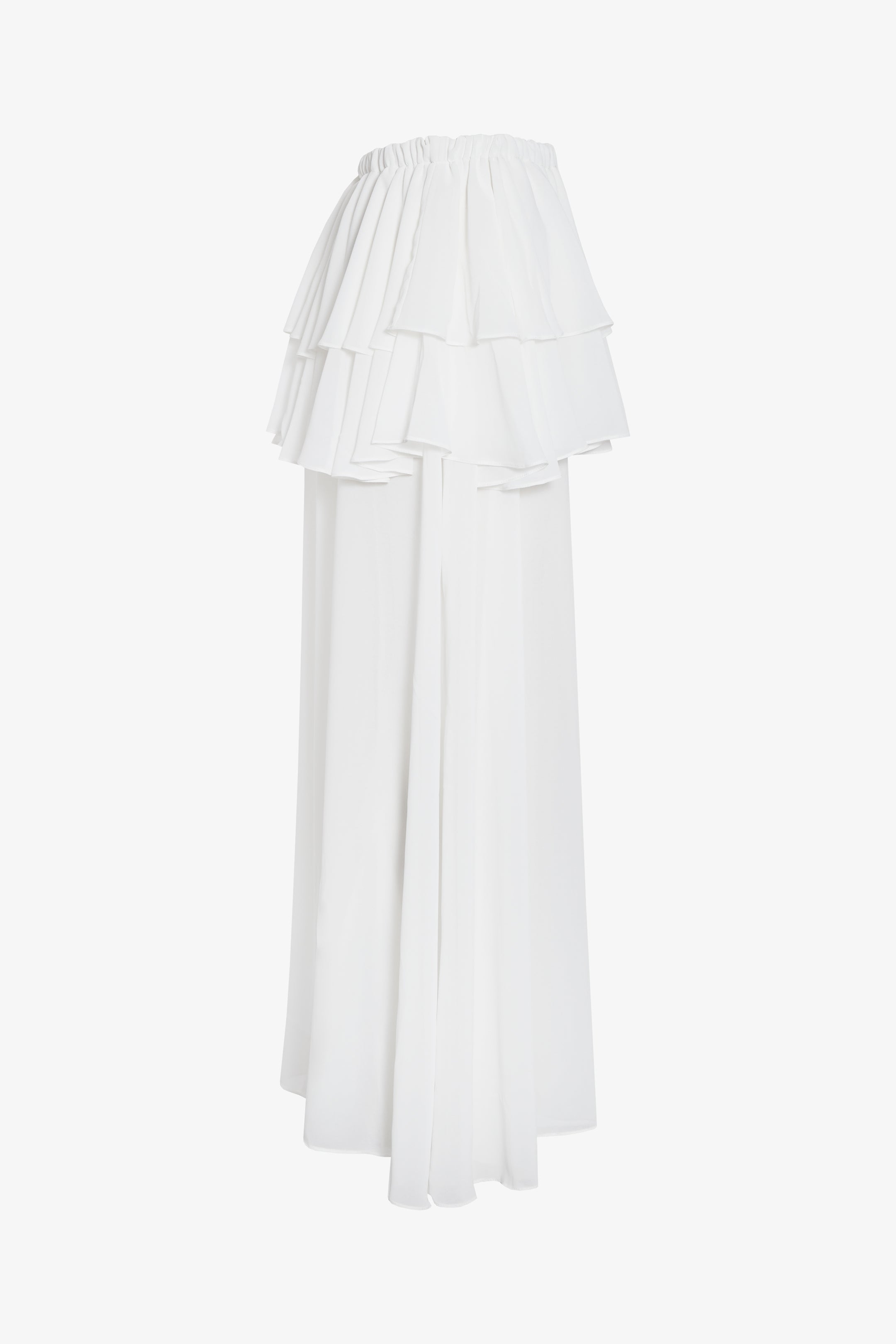 Falda champagne blanca