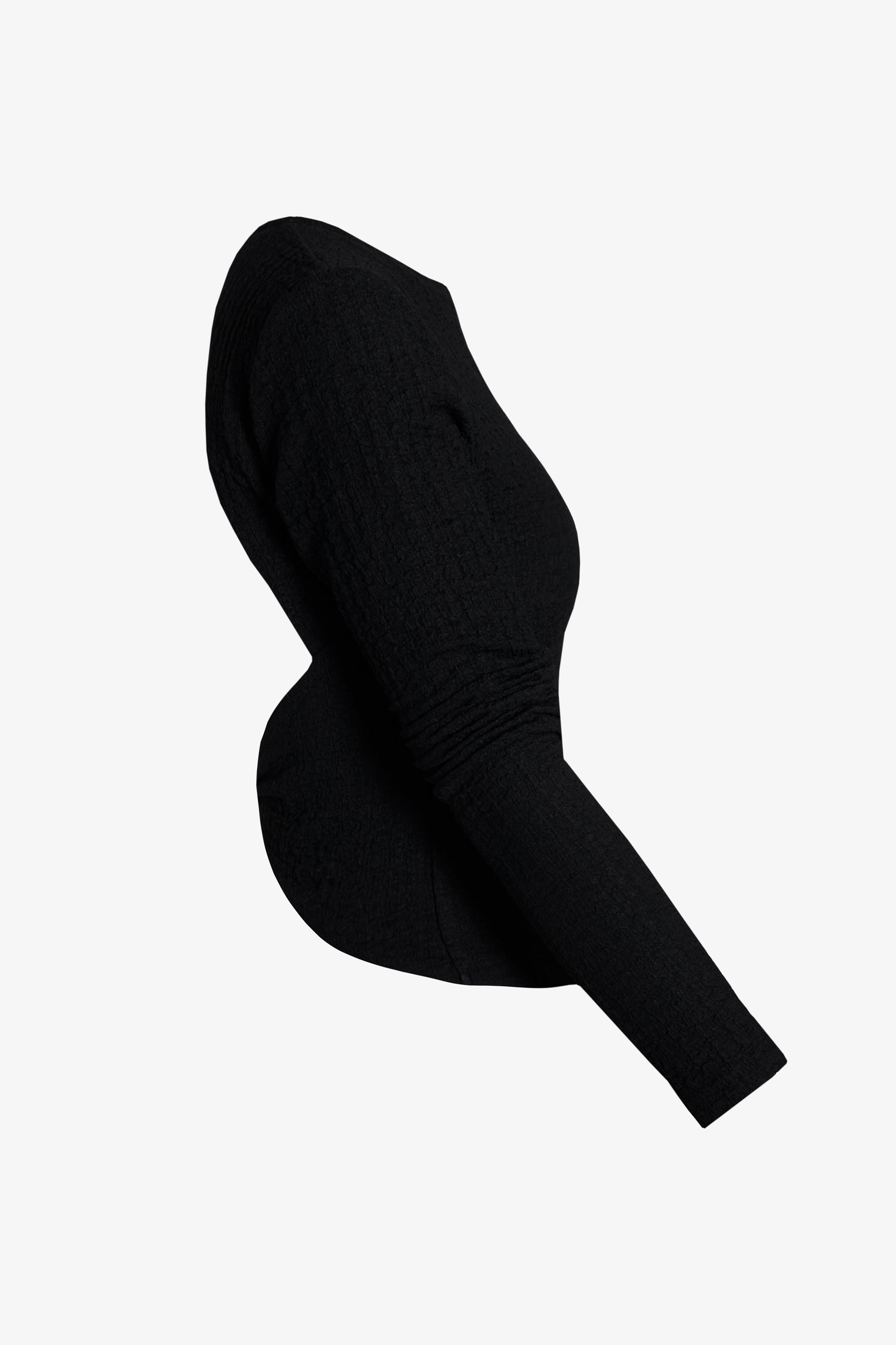 Polera pop corn negra