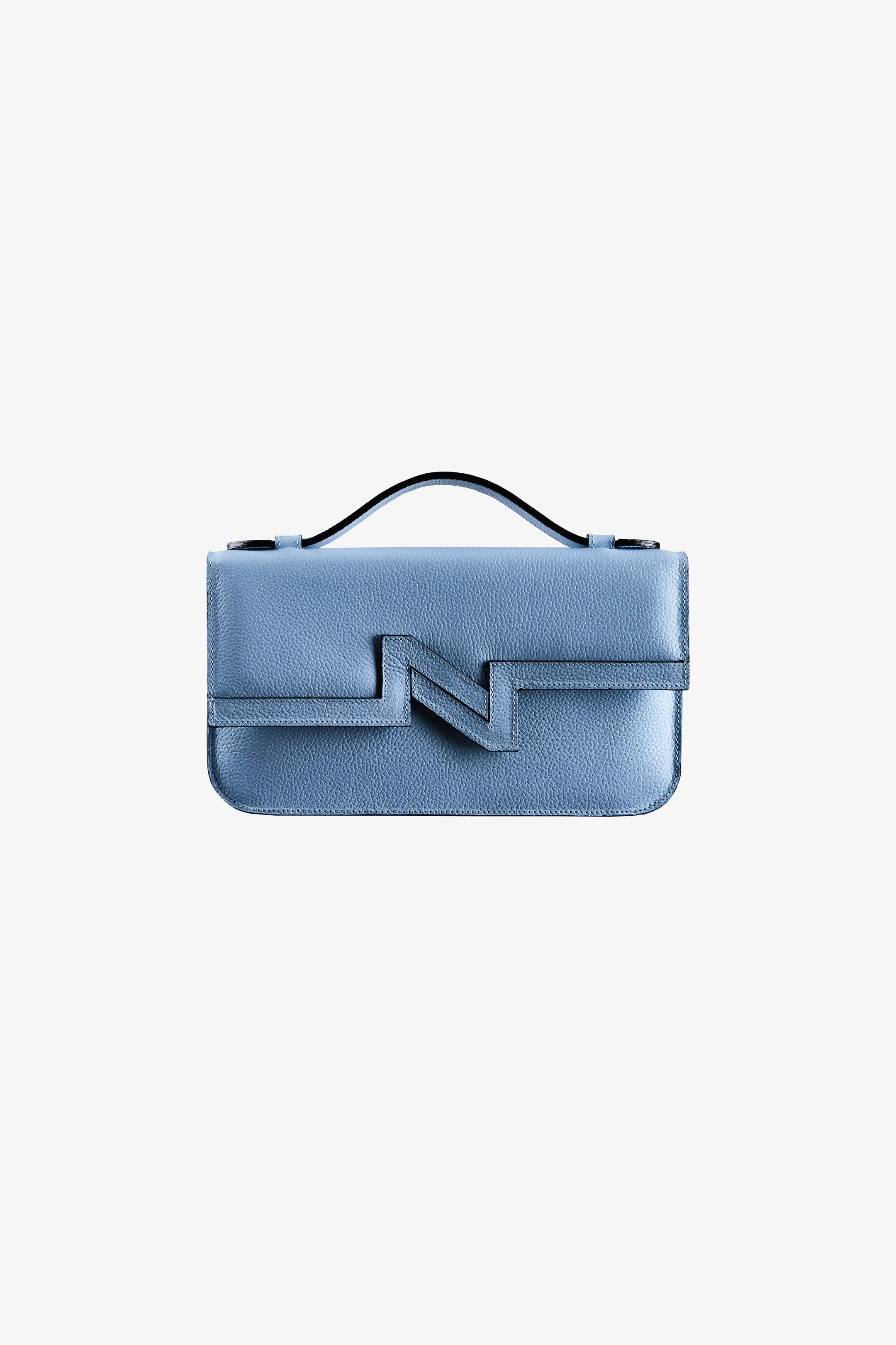 Cartera NV cuero celeste "S"