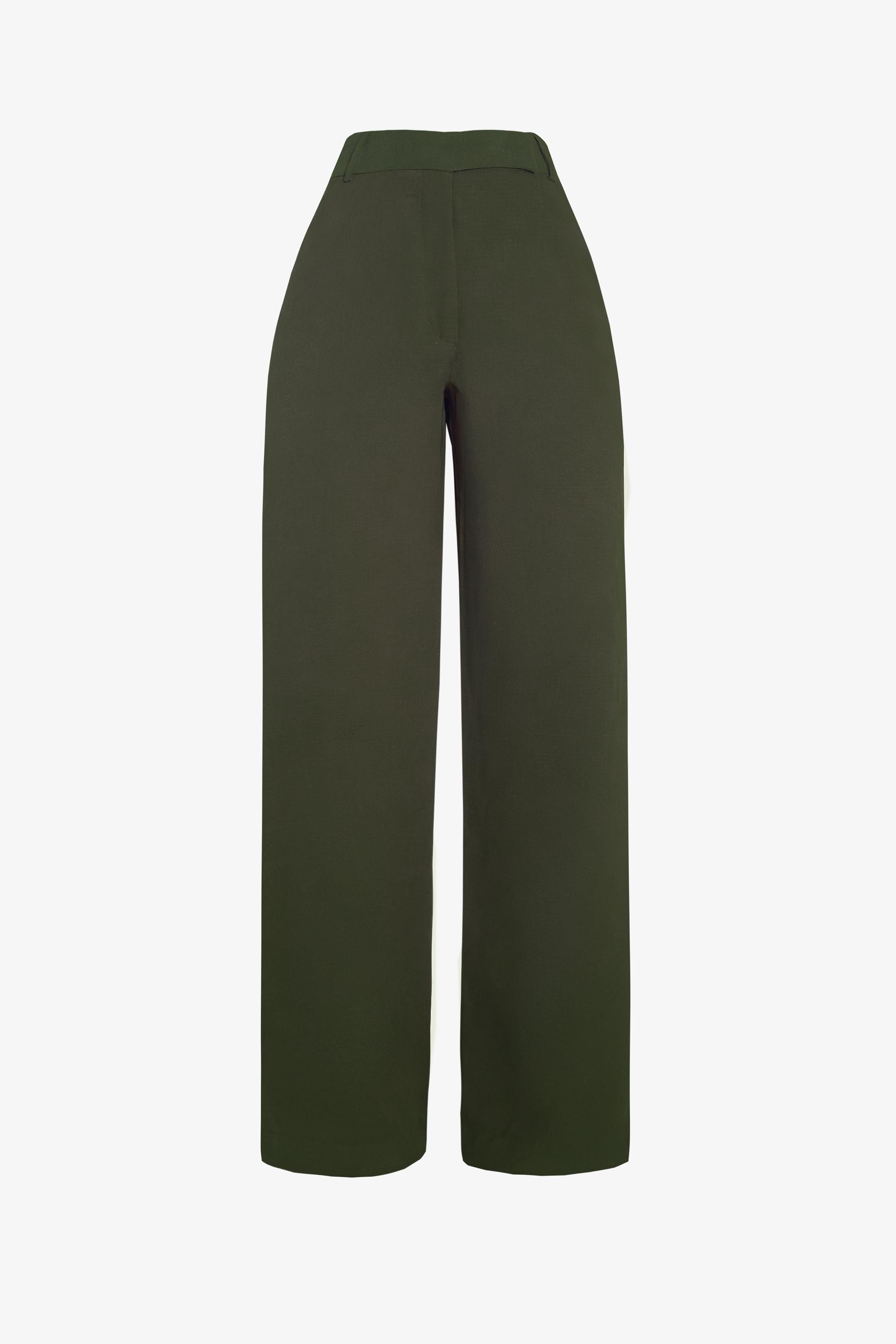 Pantalon eloisa verde musgo