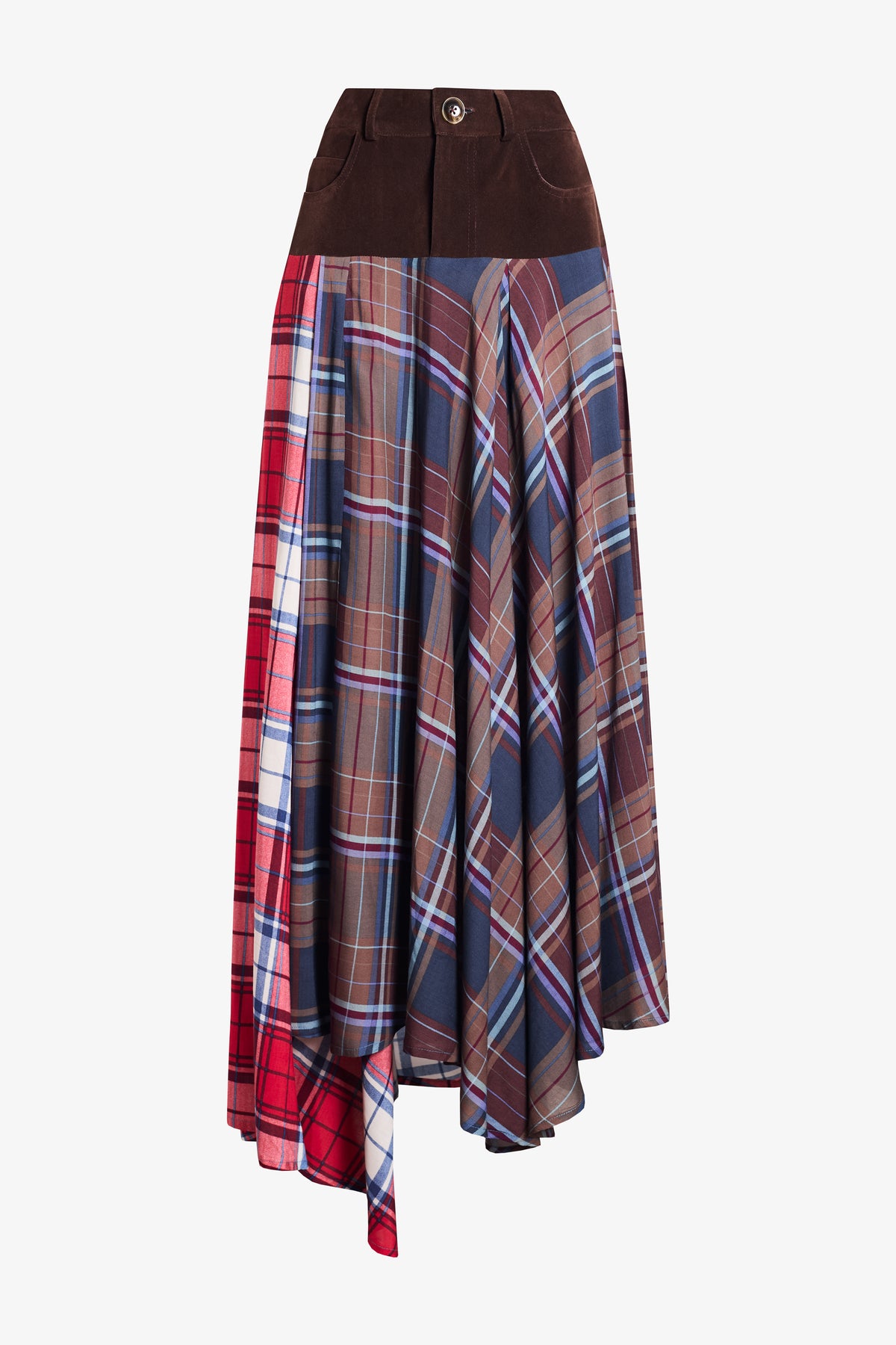 Falda Glasgow roja