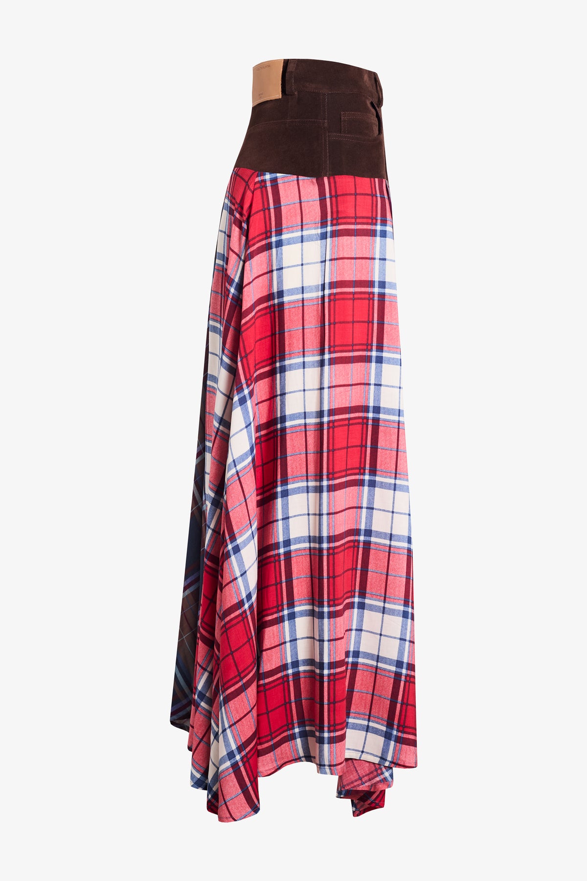 Falda Glasgow roja