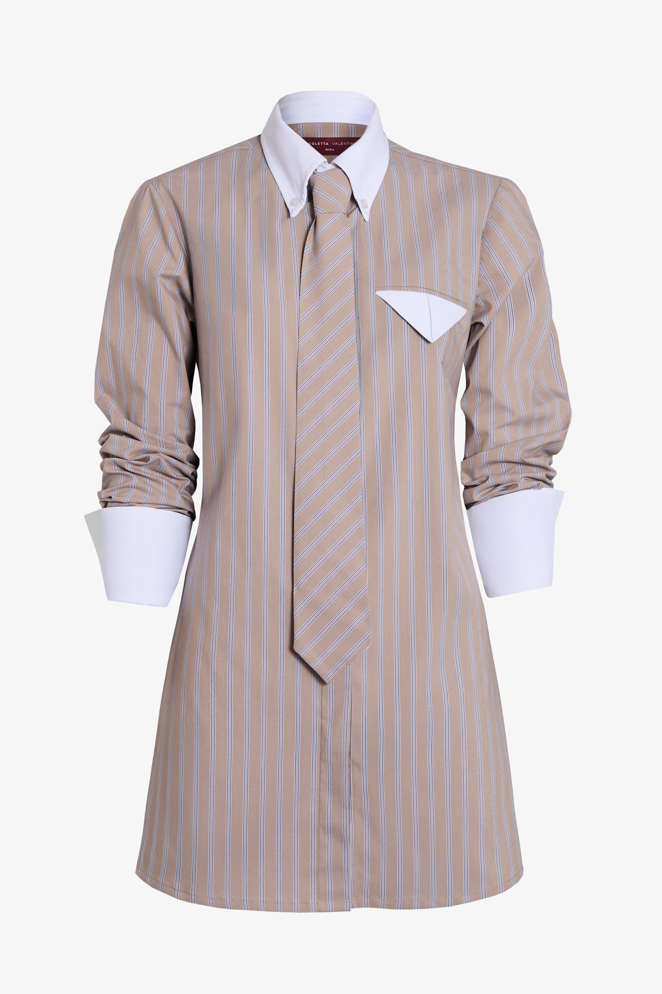 Blusa Born beige + corbata