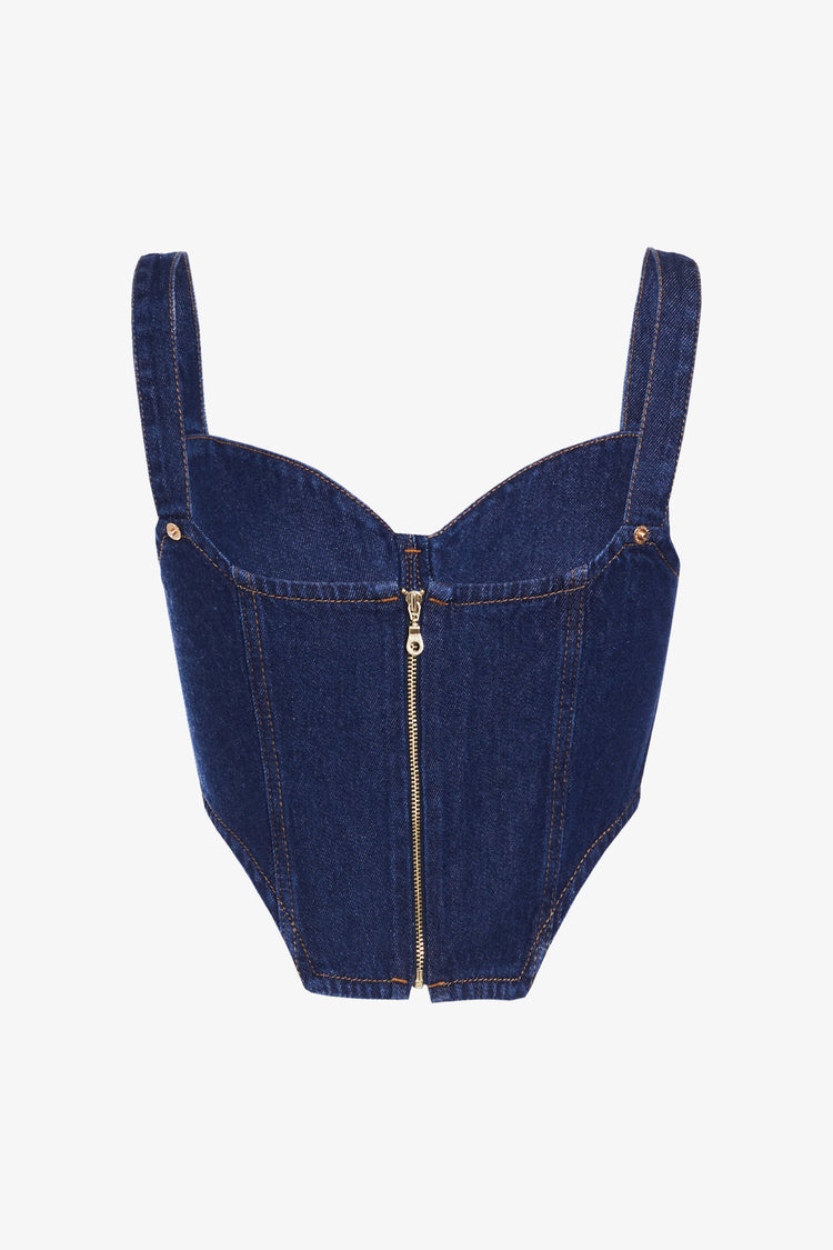 Corset Denim Azul