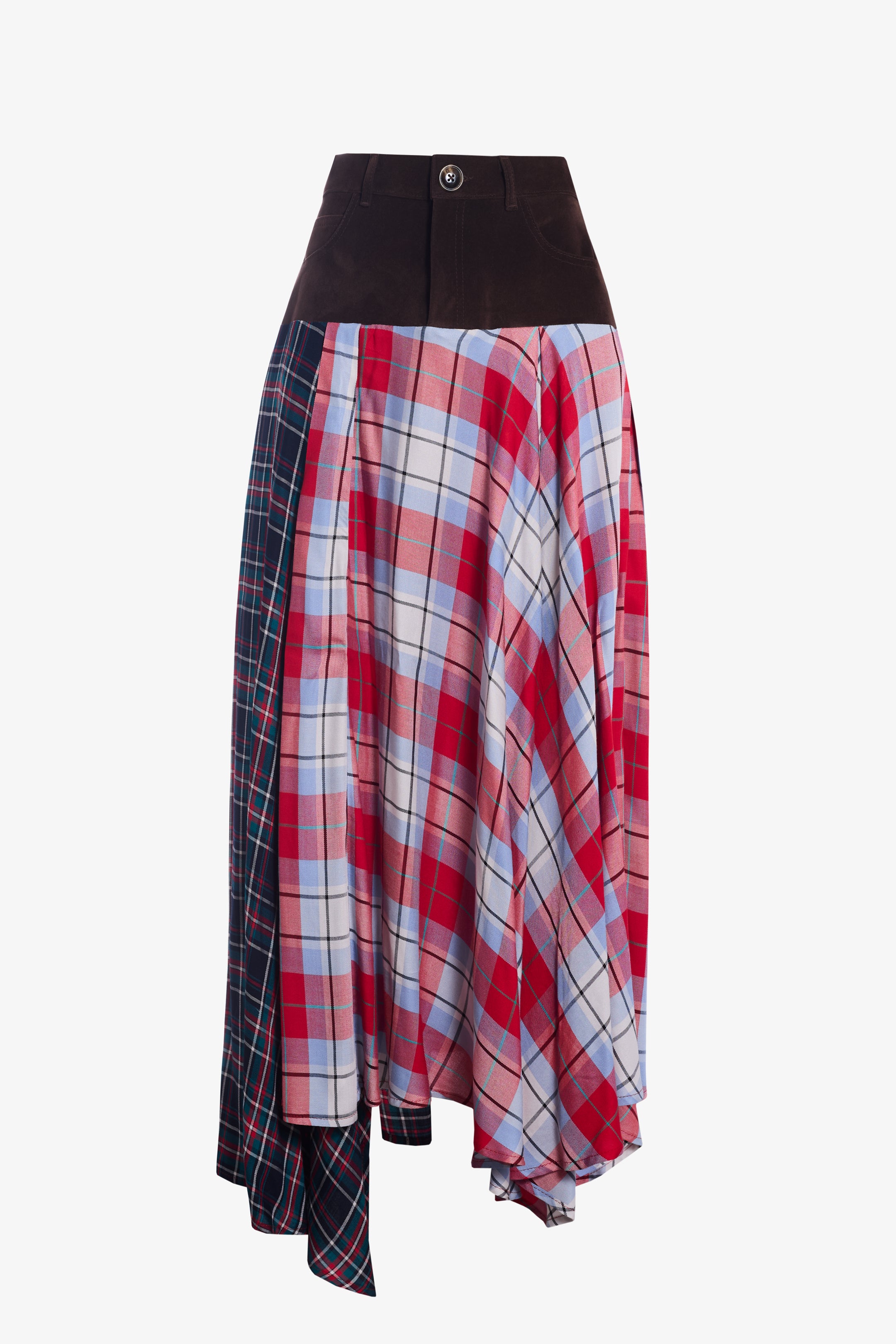 Falda Glasgow roja