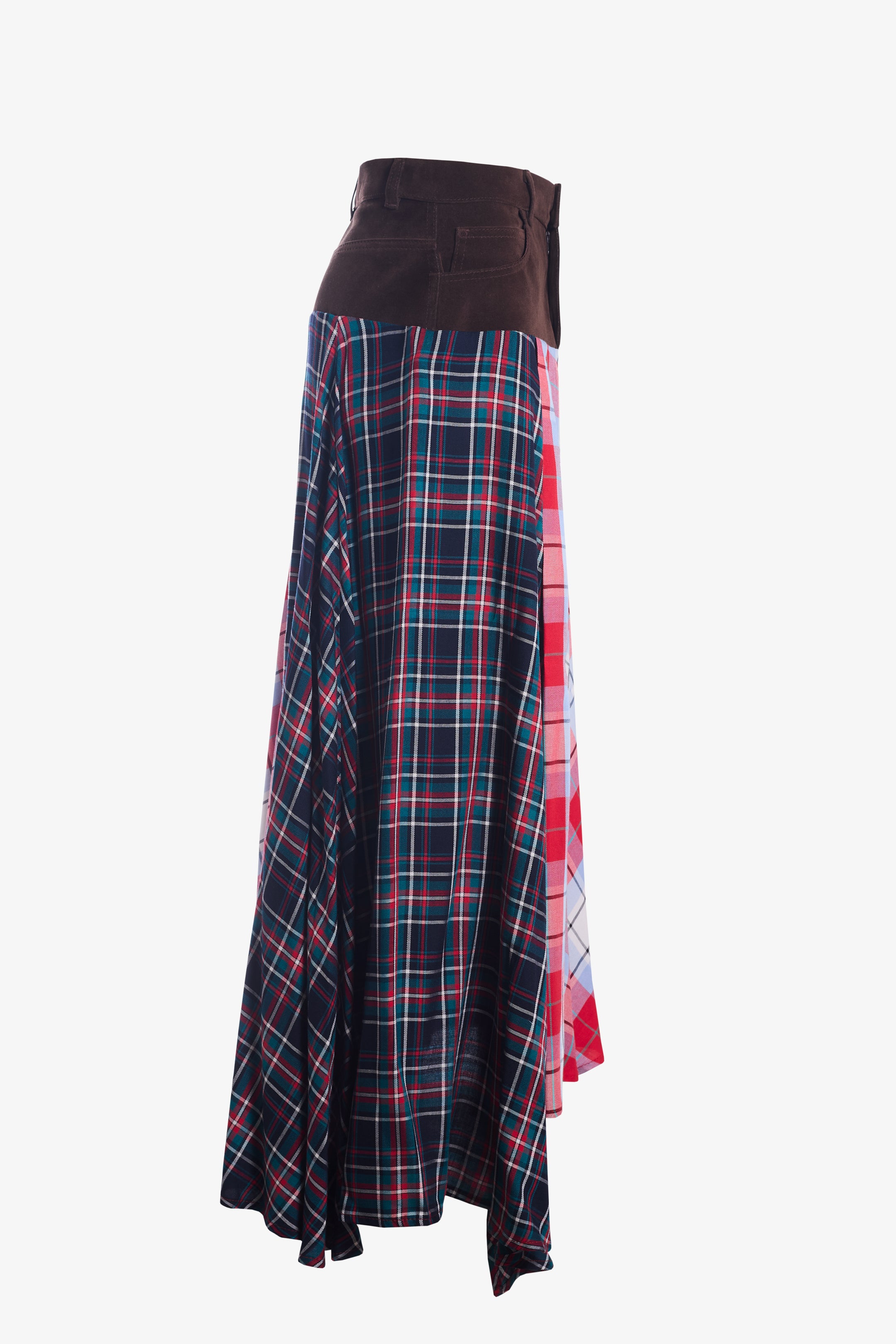 Falda Glasgow roja