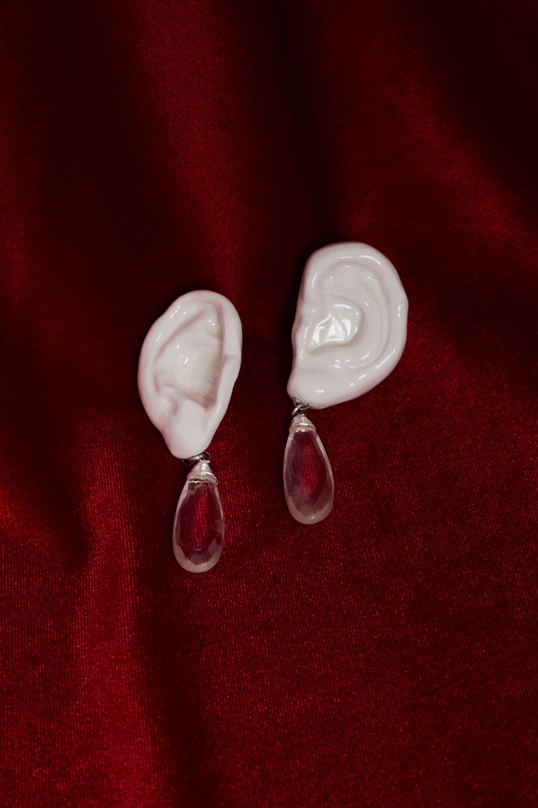 Arete ear tears blanco