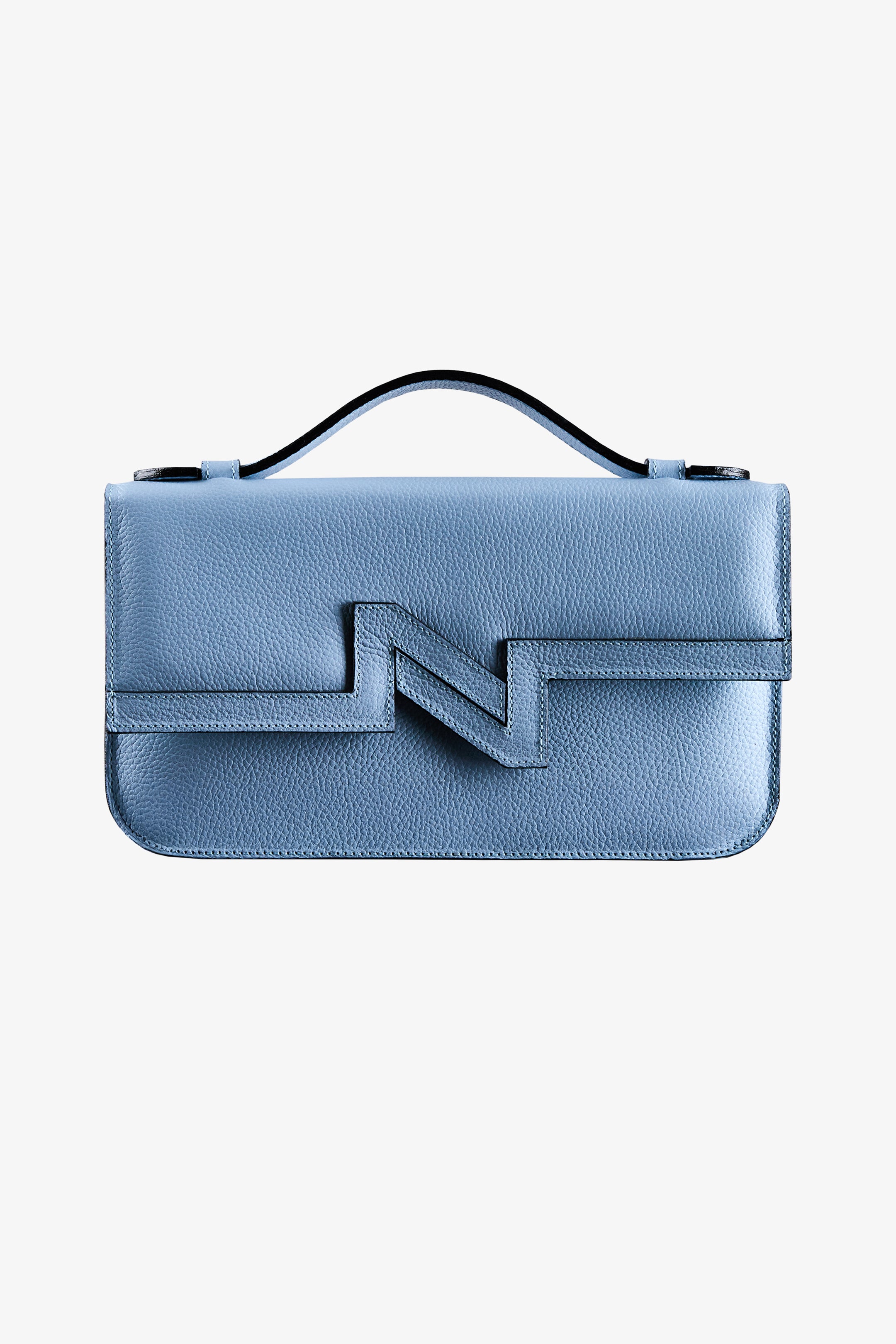 Cartera NV cuero celeste "M"