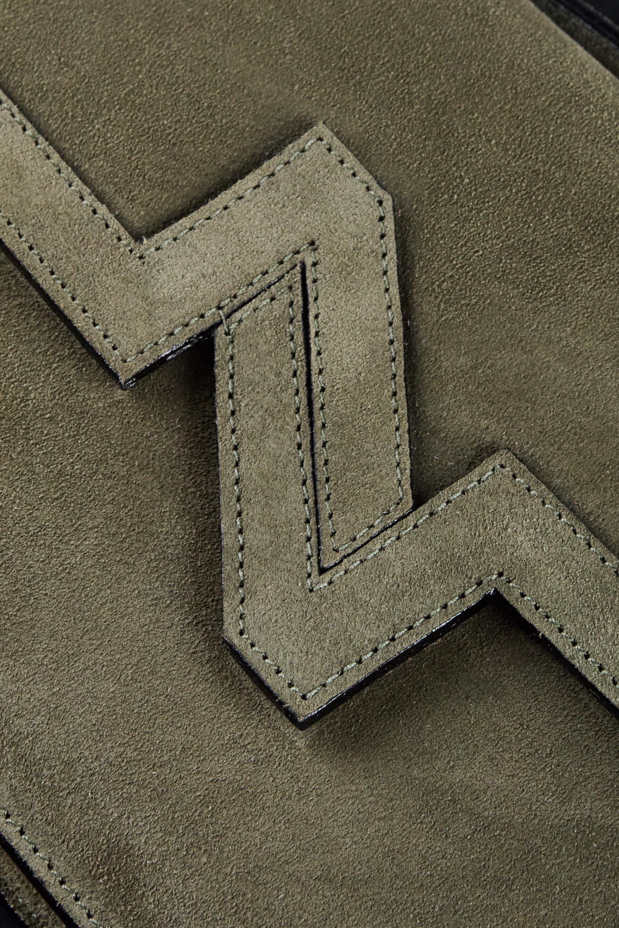 Cartera NV Gamuza verde "M"