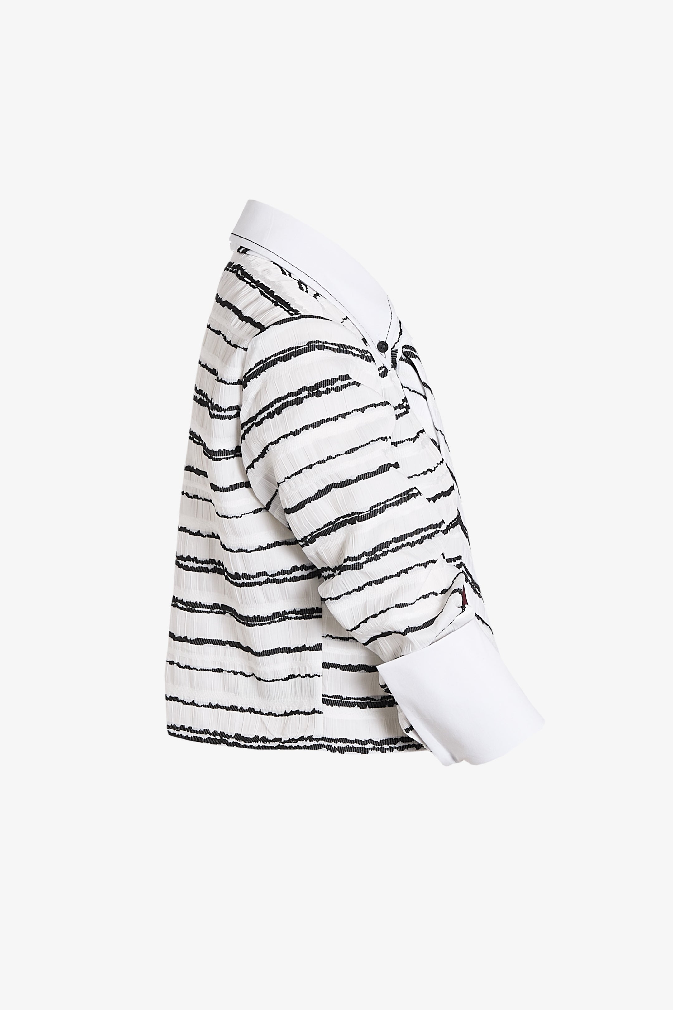 Blusa Harvey + corbata blanca corrugada