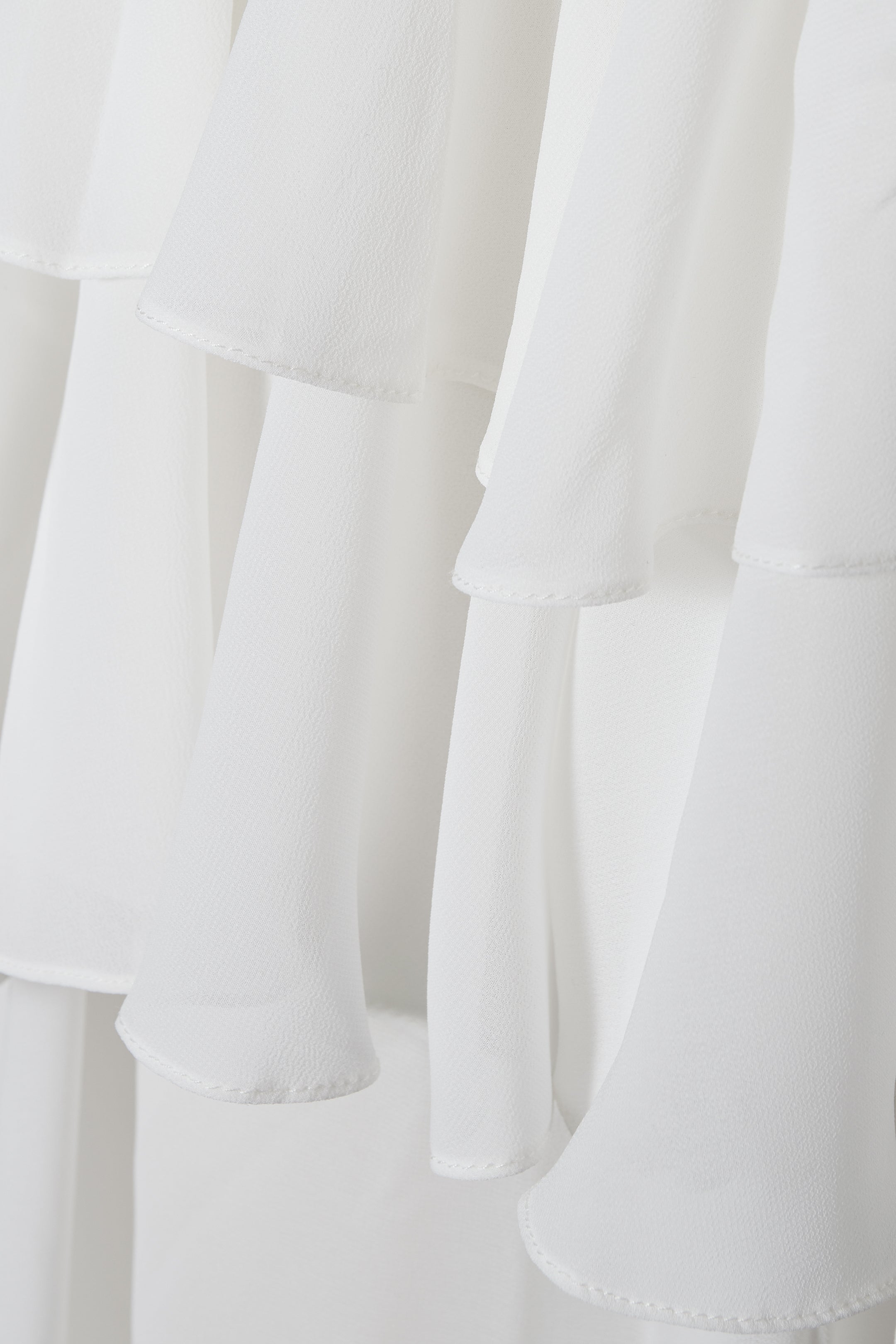 Falda champagne blanca