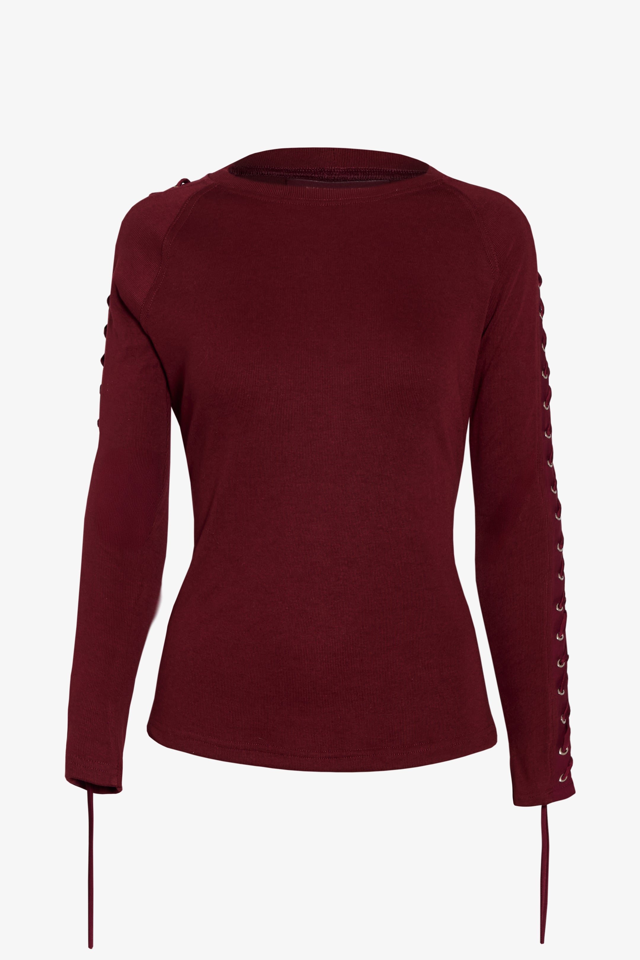 Polera Valentina burdeo