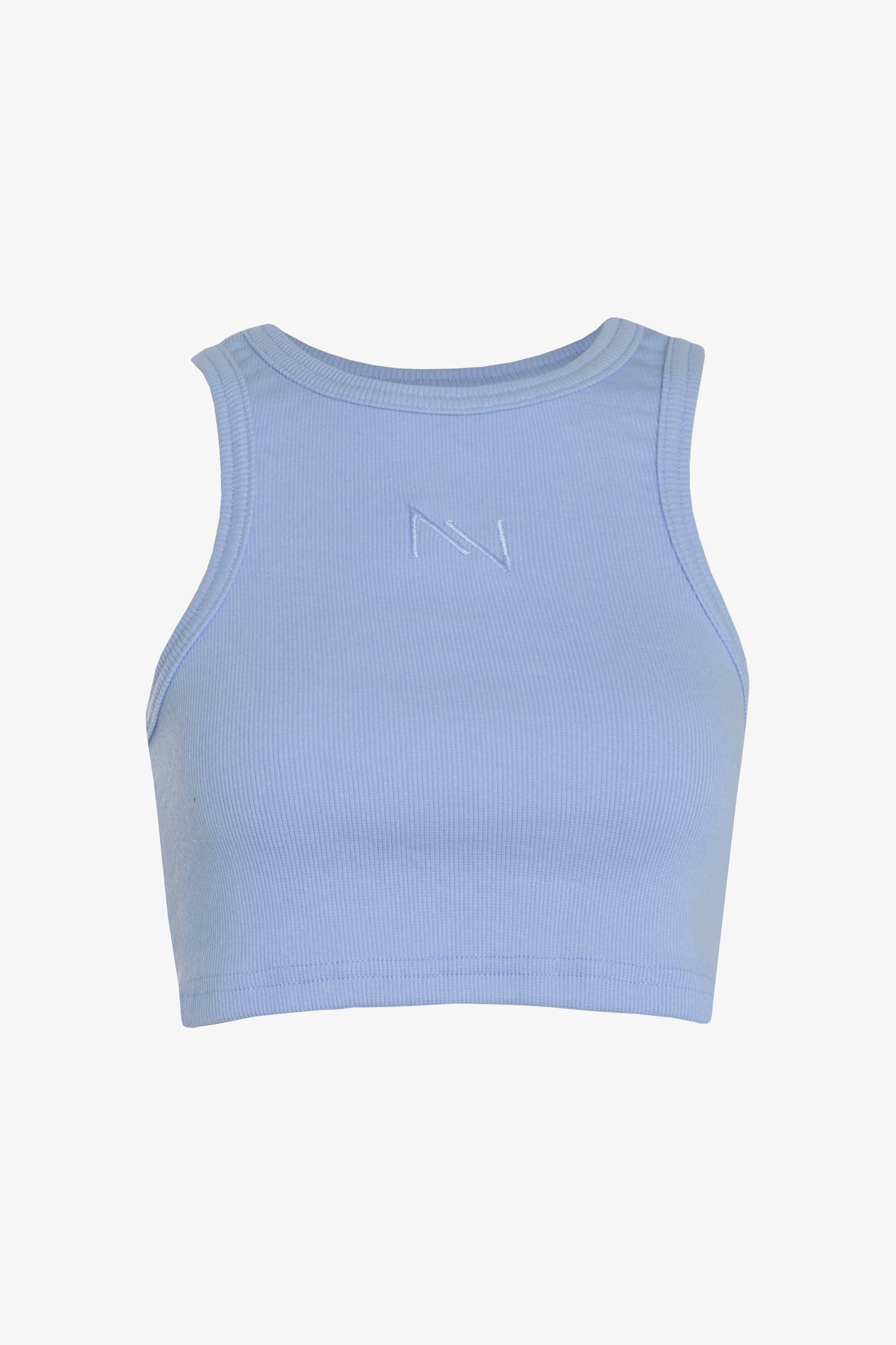 Crop top santorini celeste