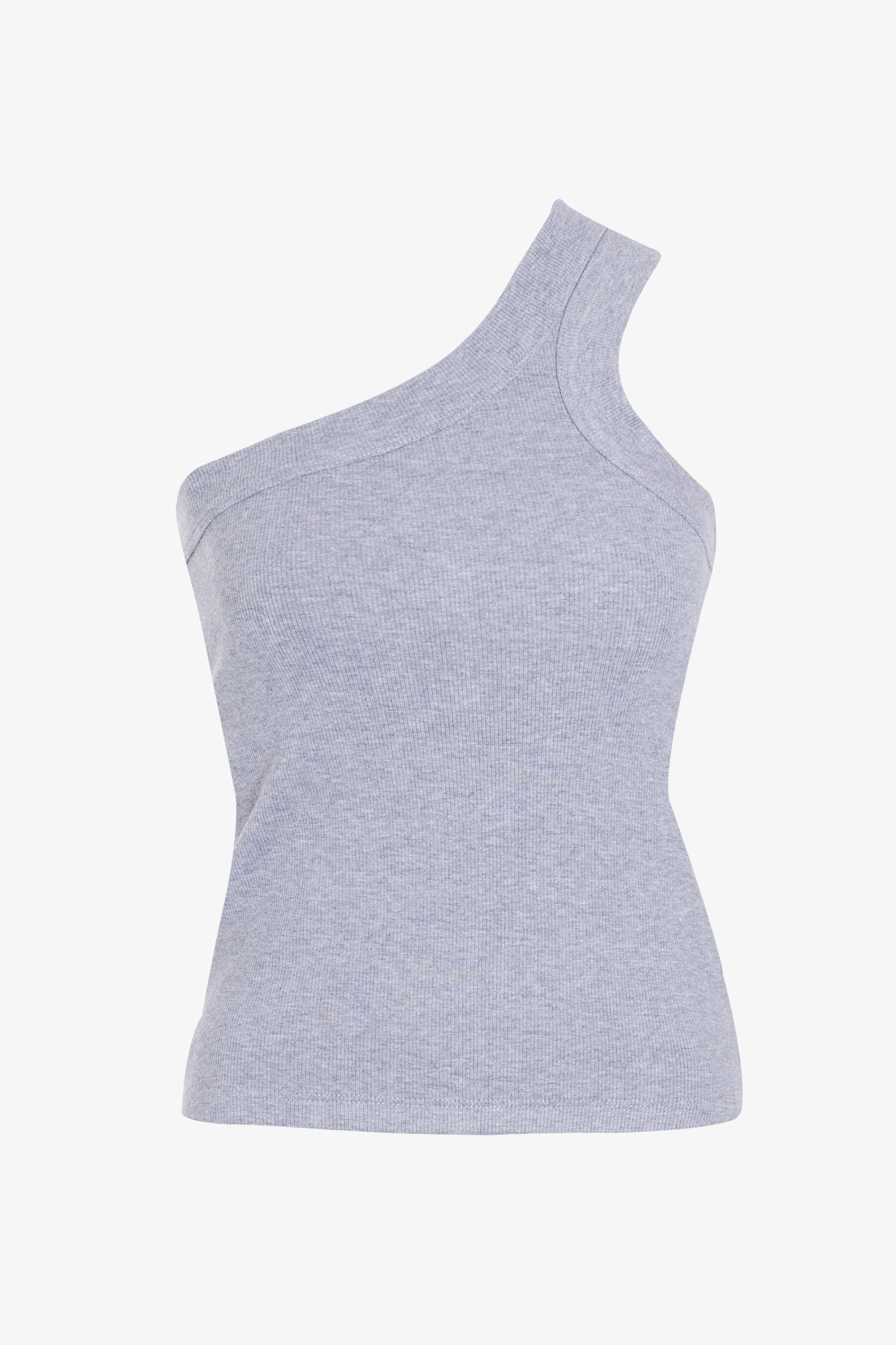 Gray Asymmetrical Capone Top