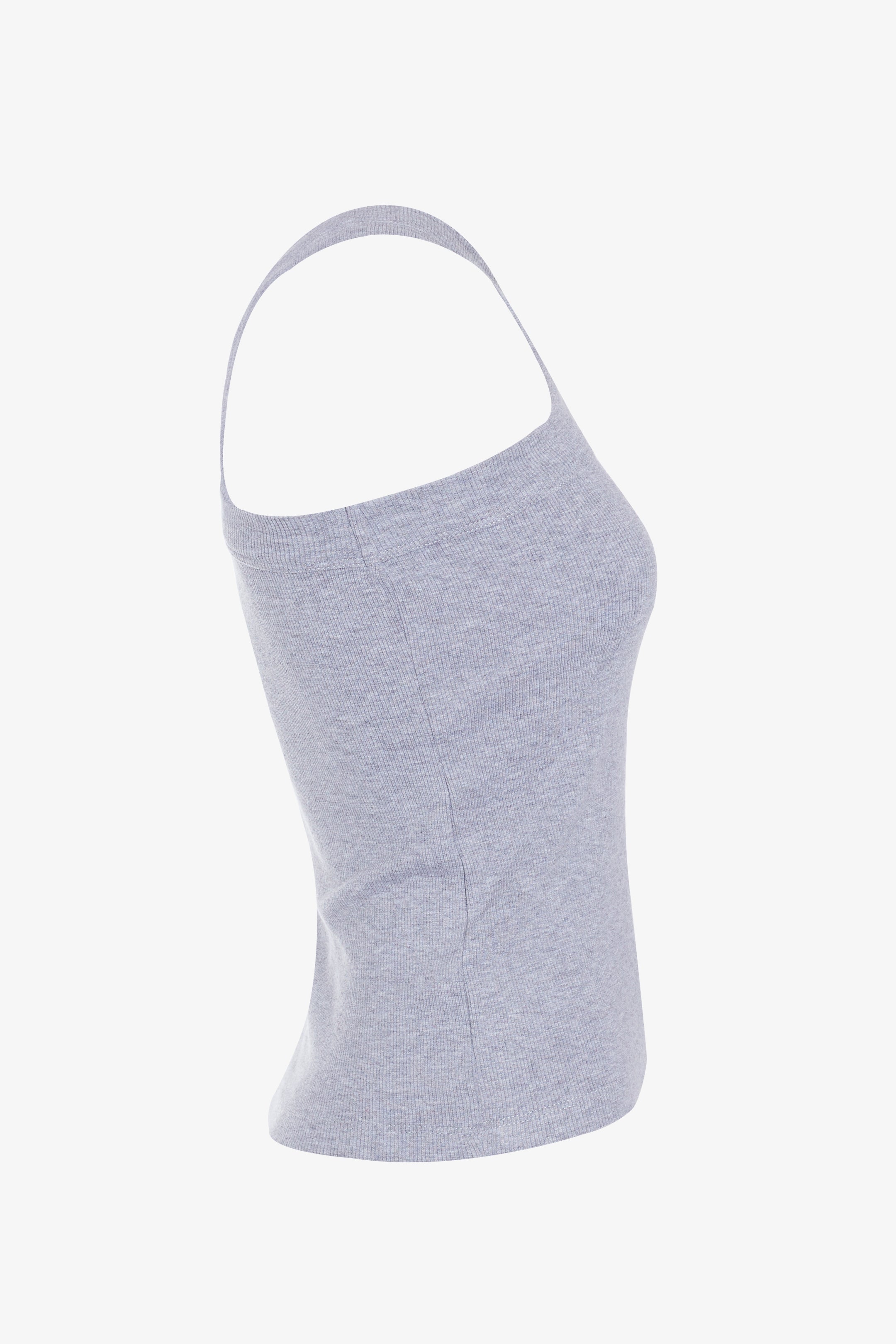 Gray Asymmetrical Capone Top