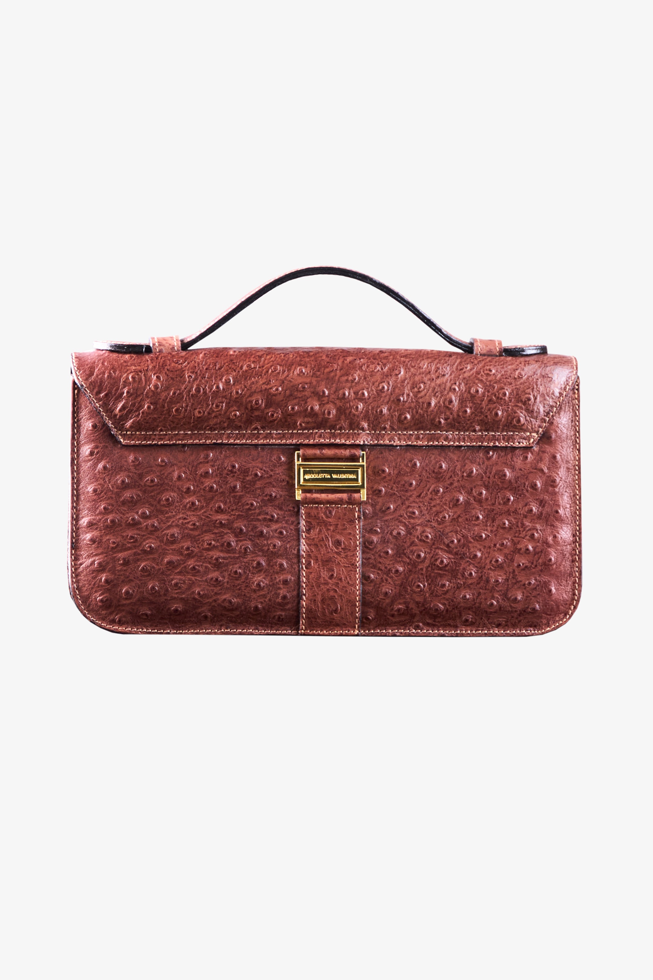 Cartera NV cuero croco cafe "S"